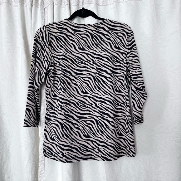 EUC Lulu-B Animal Print Zebra SPF Top size Small - Picture 3 of 9
